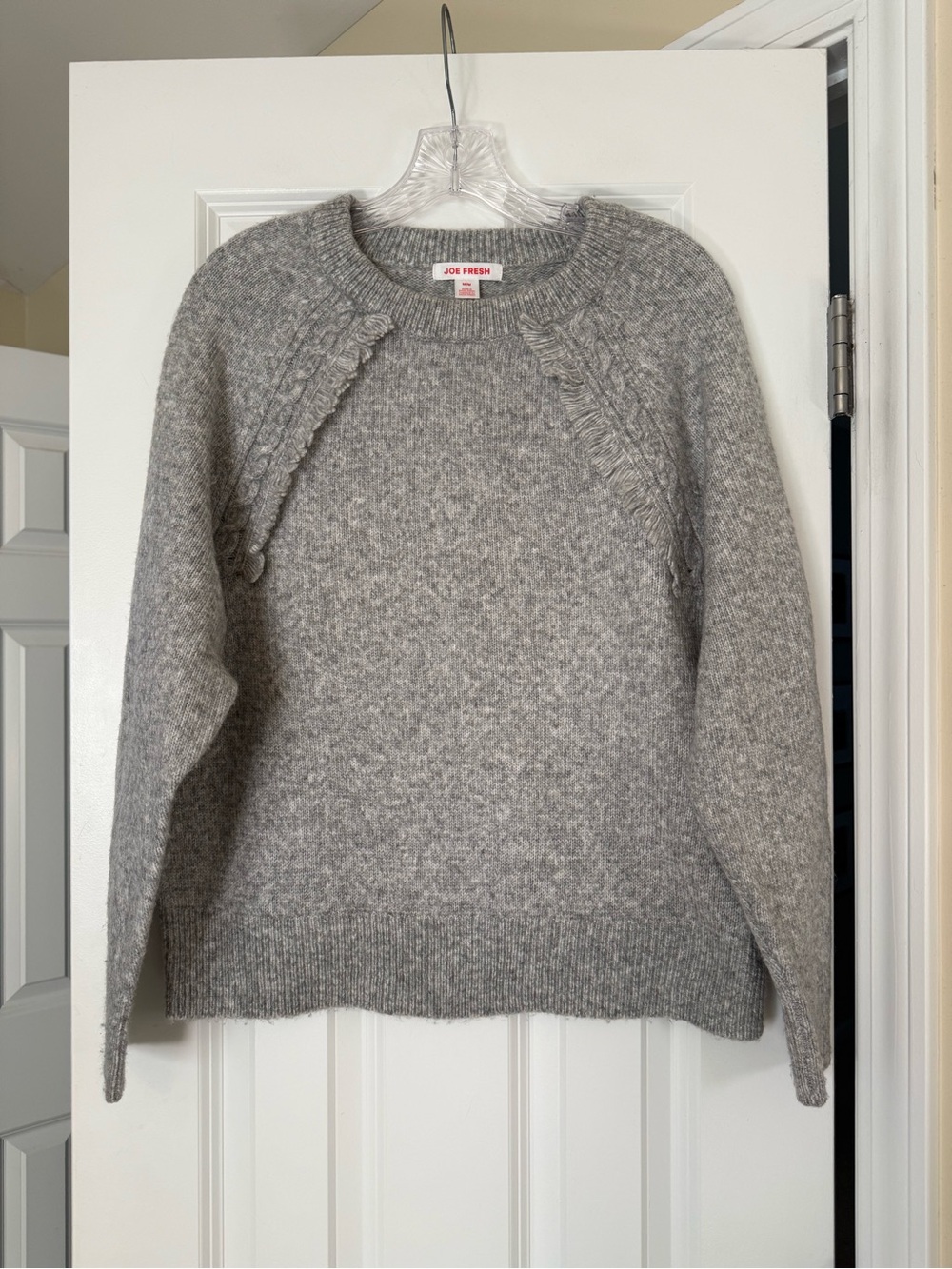 Joe Fresh Fringe Crewneck Sweater